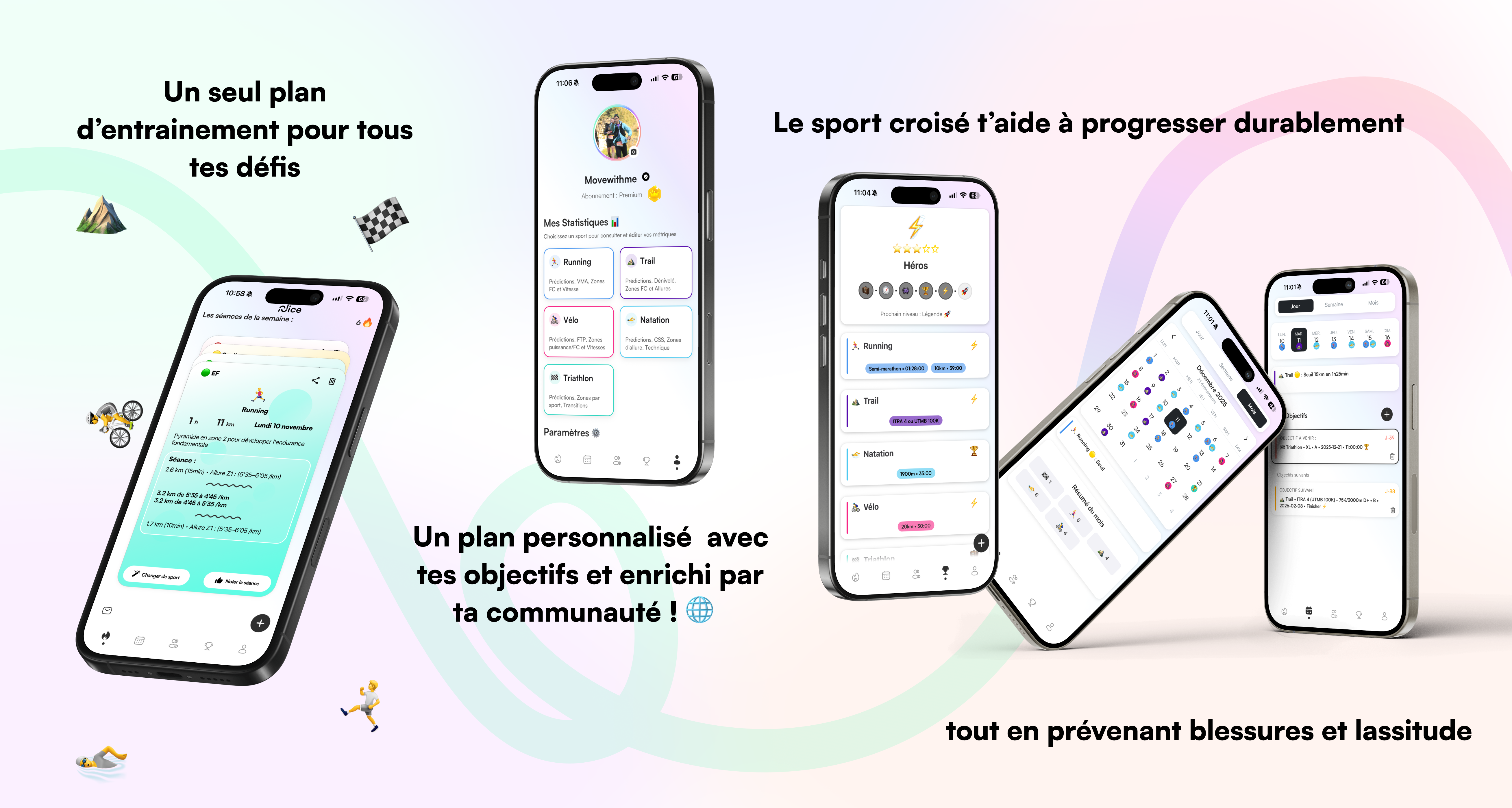 Aperçu de l'application Nice Coach